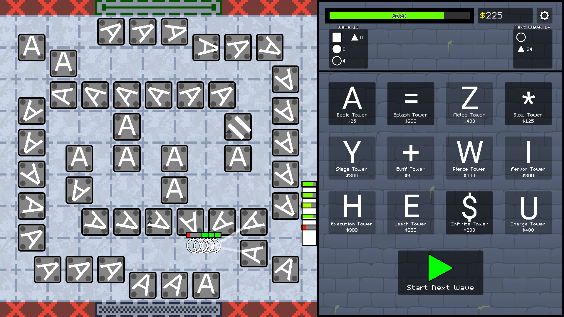 ASCII Tower Defense screenshot 3