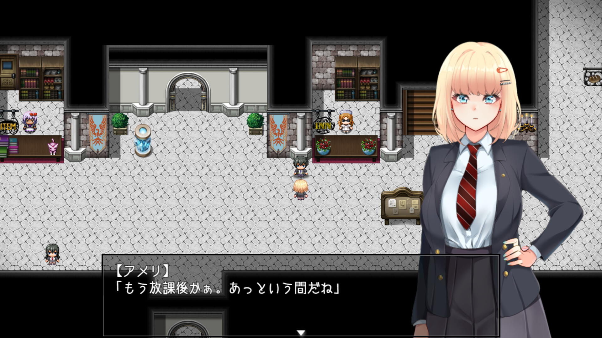 Amelie falls over and over again ~ An endless week in Magic Academy screenshot 2