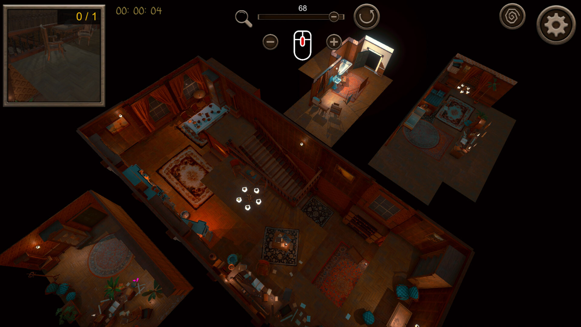 Hidden Old House Top-Down 3D screenshot 1