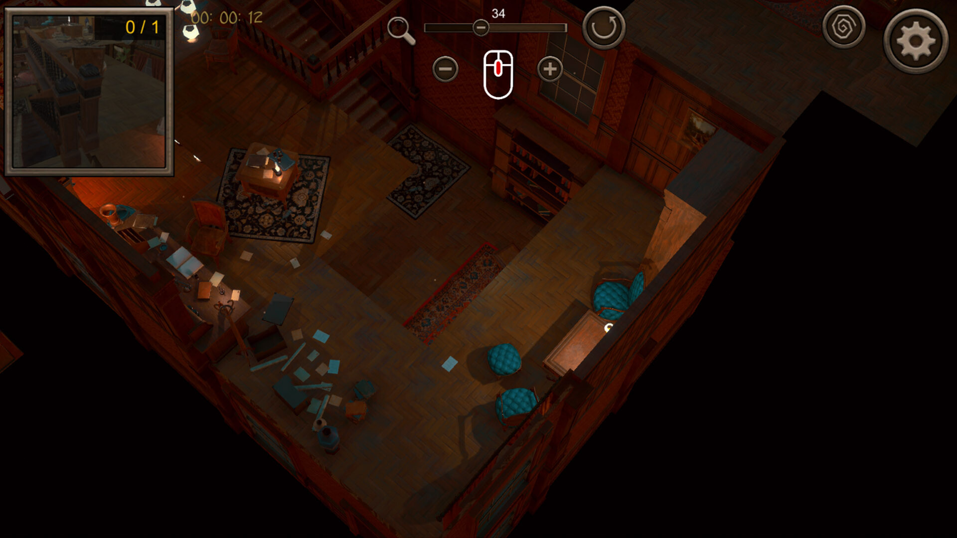 Hidden Old House Top-Down 3D screenshot 2