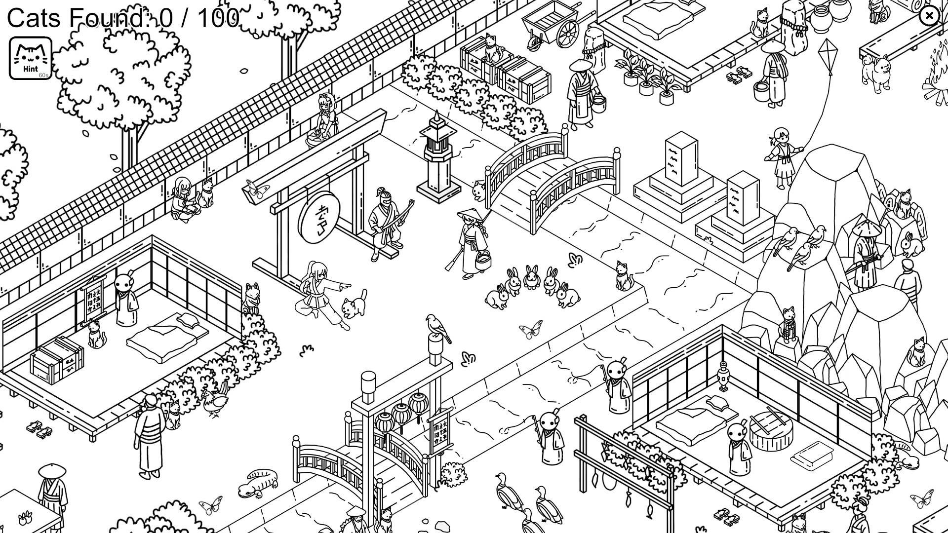 Hidden Felines: Japanese Village screenshot 5
