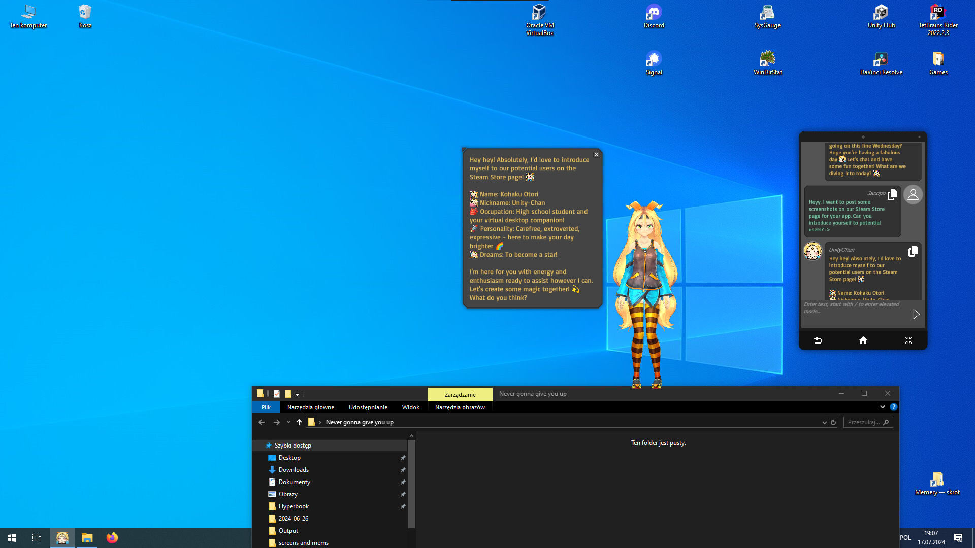 Unity-Chan: Desktop Companion screenshot 4