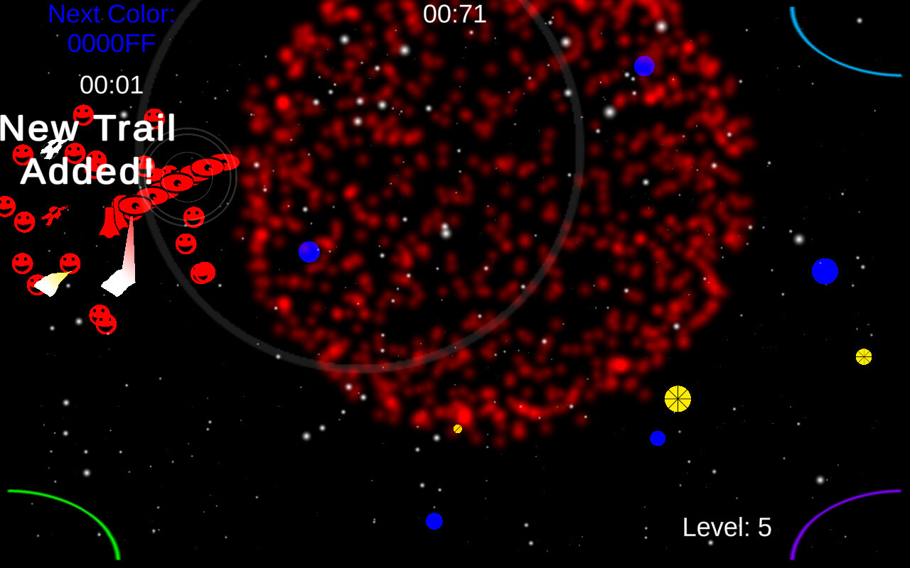 Space Trail Fireworks screenshot 2