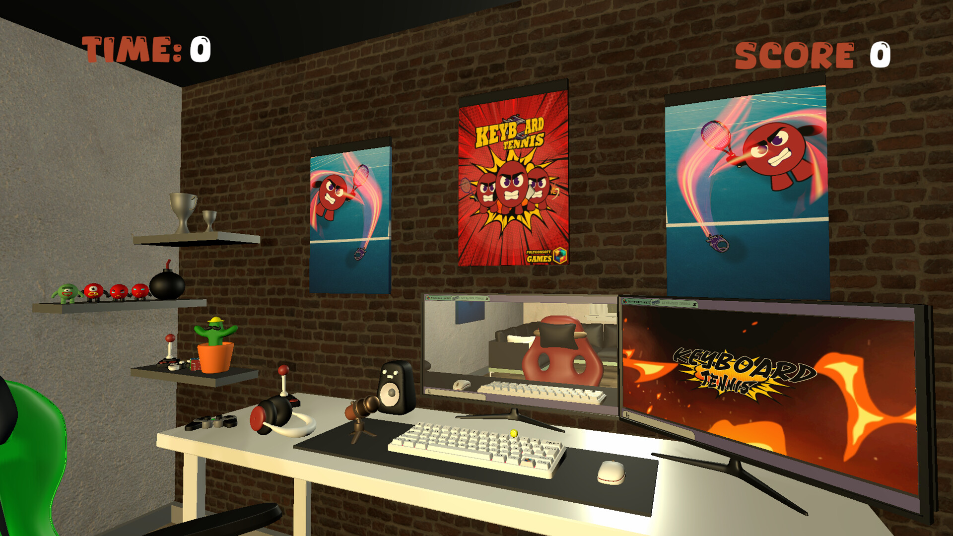 Keyboard Tennis screenshot 1