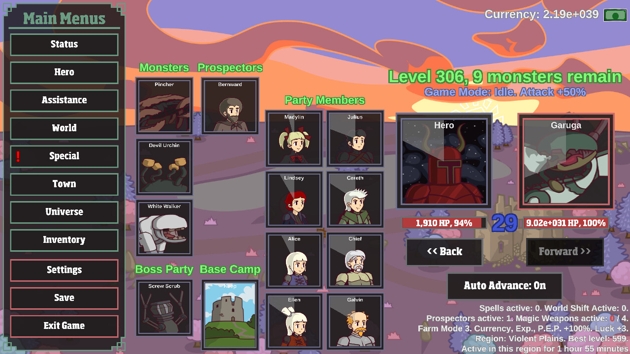 Monster Hunting: Incremental Grind Forever screenshot 5