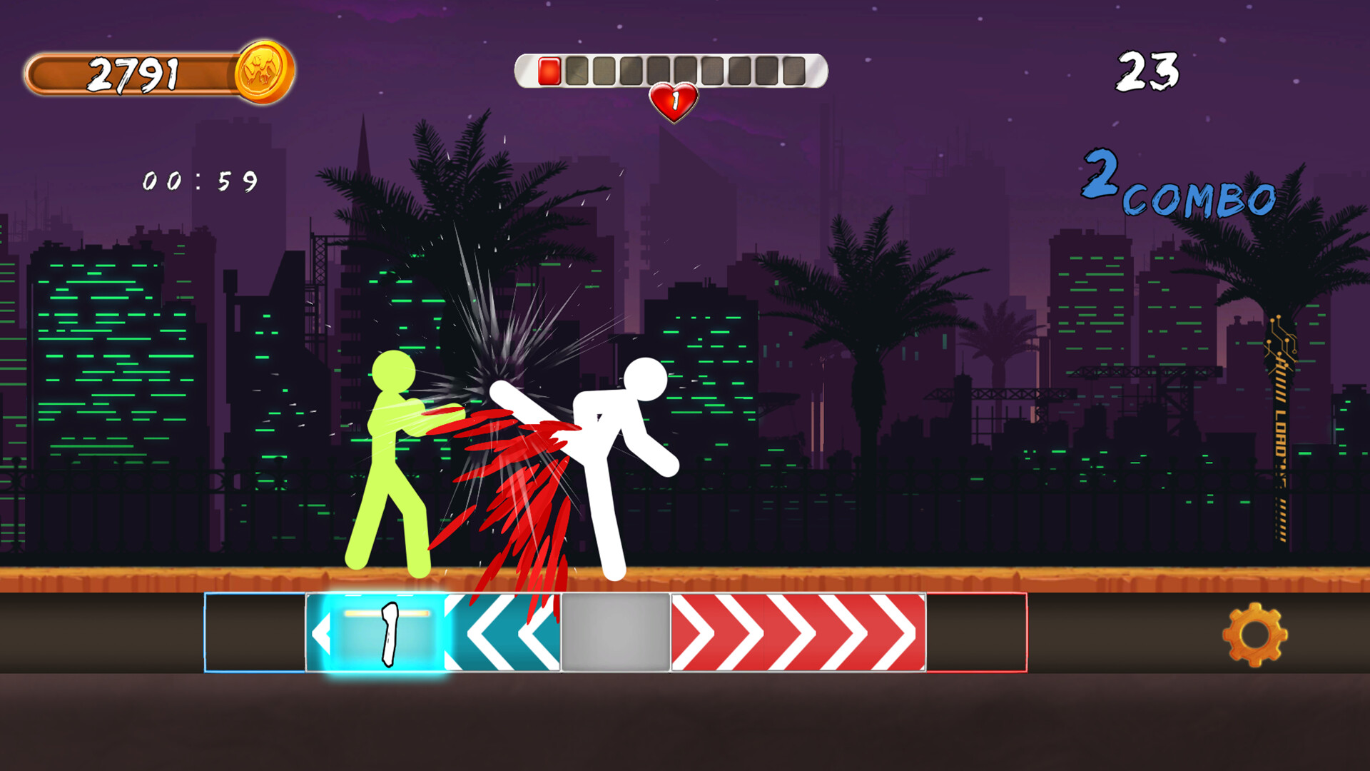 Finger Fury Showdown screenshot 1