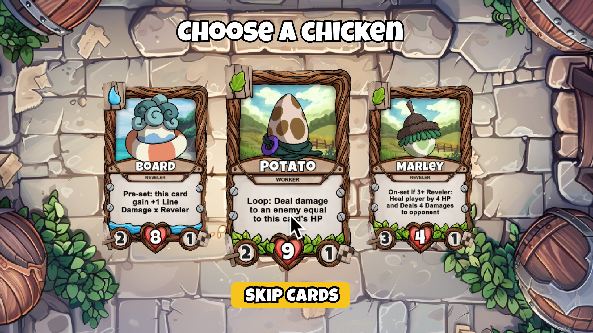MegaChickens - Deckbuilder Roguelike screenshot 5