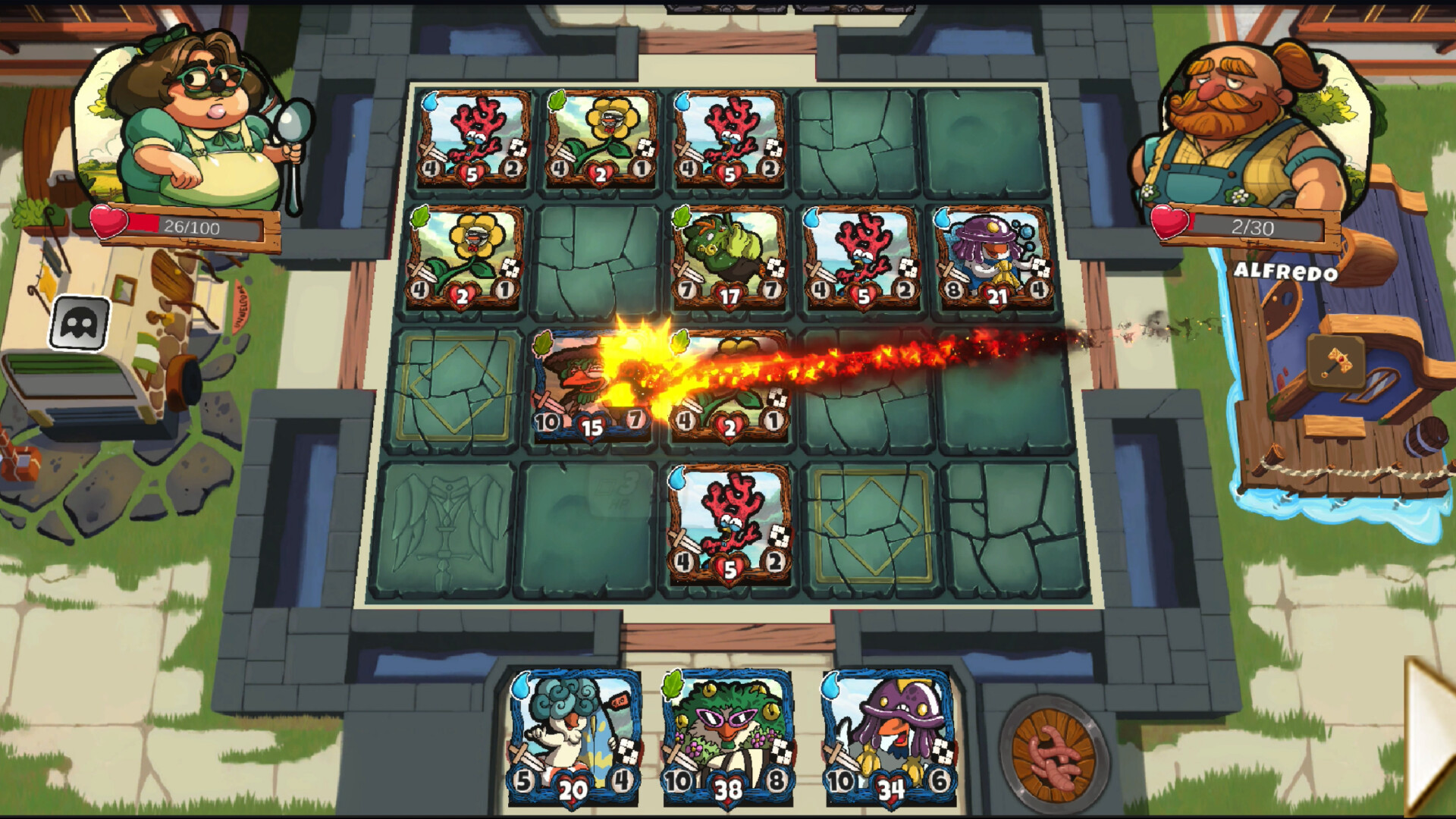 MegaChickens - Deckbuilder Roguelike screenshot 1