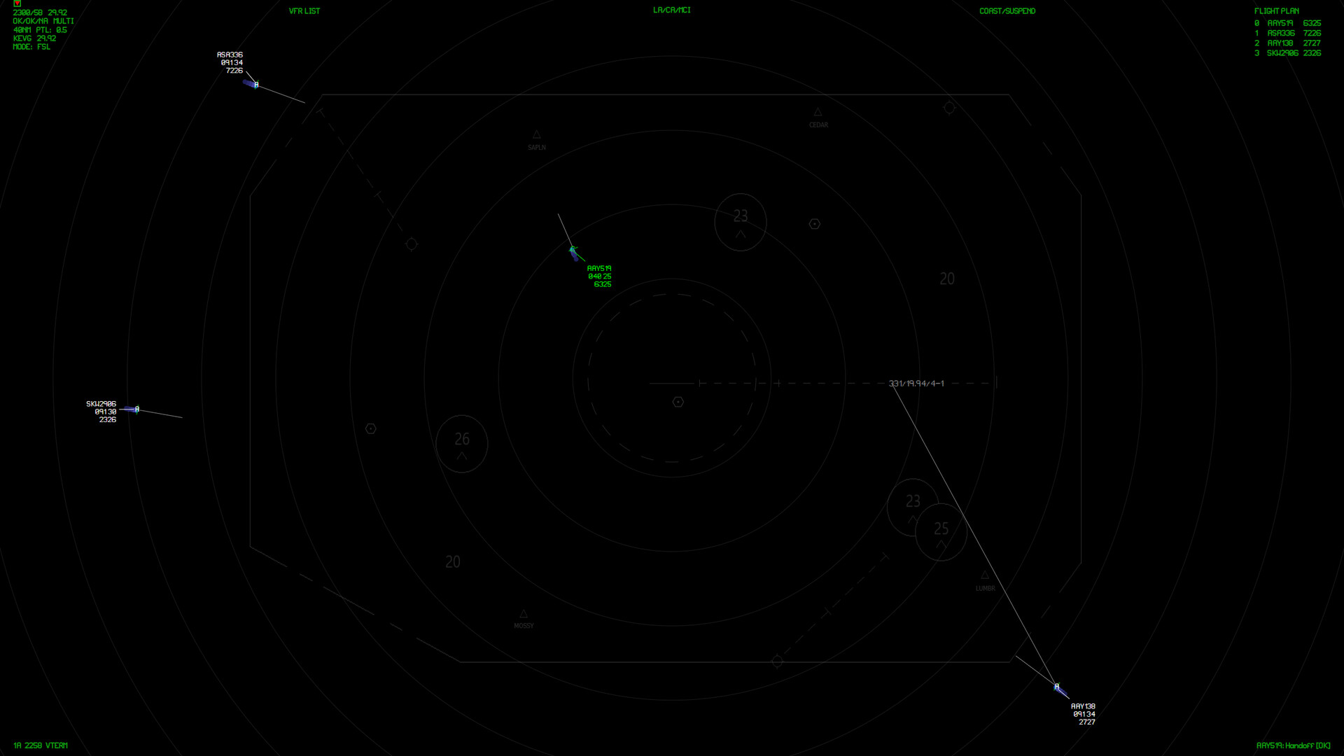 vTERM ATC Simulator screenshot 1