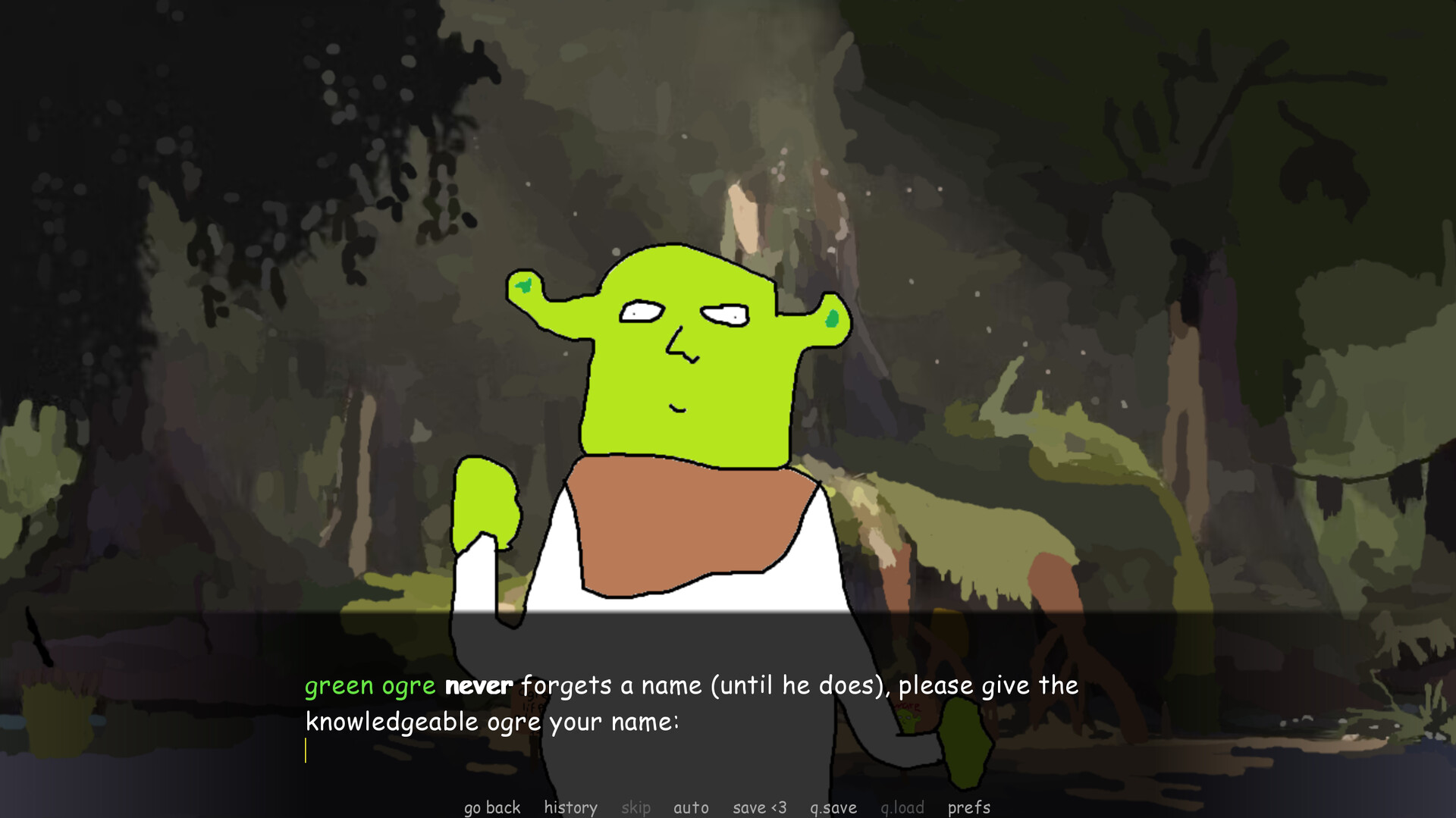 green ogre gives you terrible life advice and dies screenshot 4