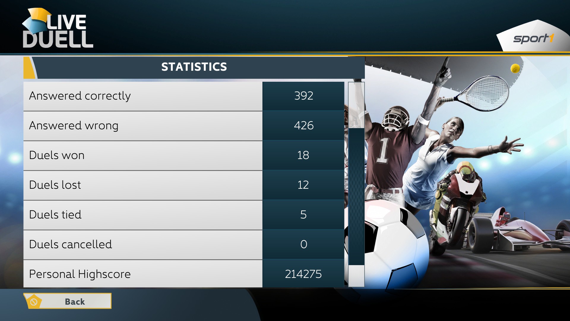 SPORT1 Live : Duel screenshot 10