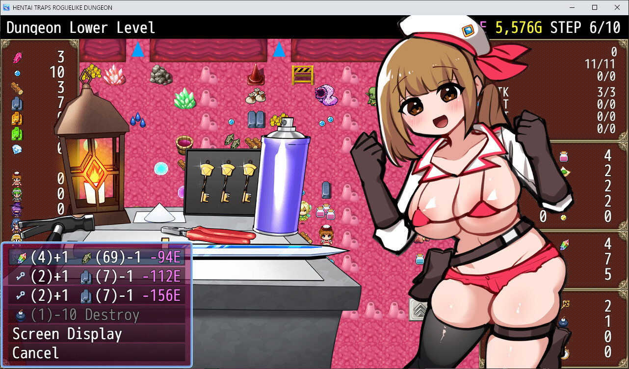 ERO TRAP DUNGEON ROGUELIKE screenshot 17
