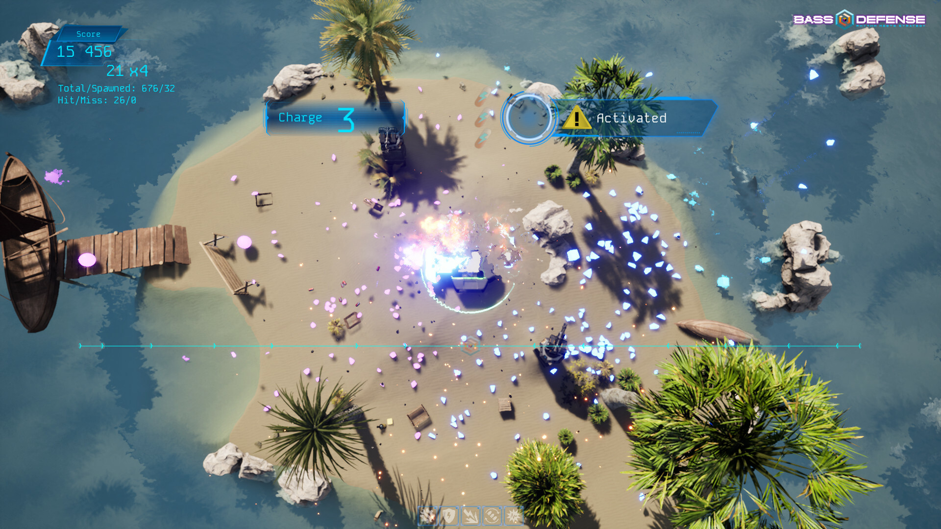 Bass Defense - Rhythm Meets Strategy screenshot 1