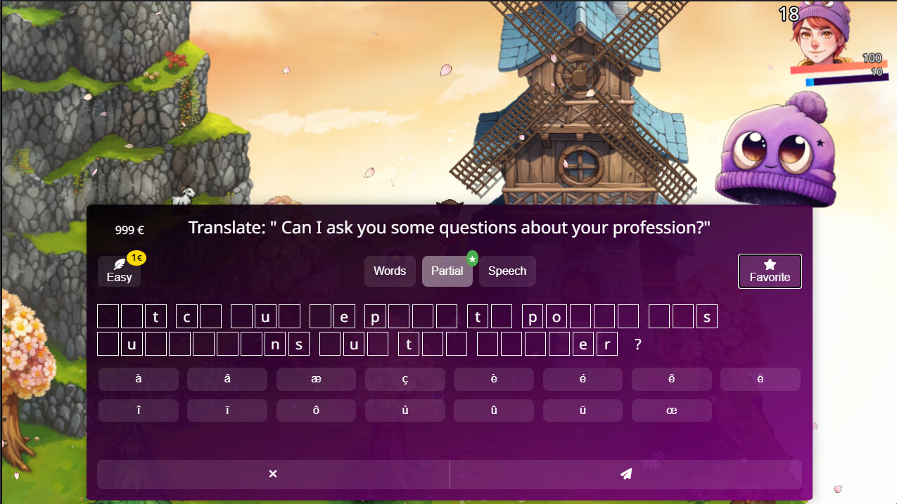 WonderLang French screenshot 2