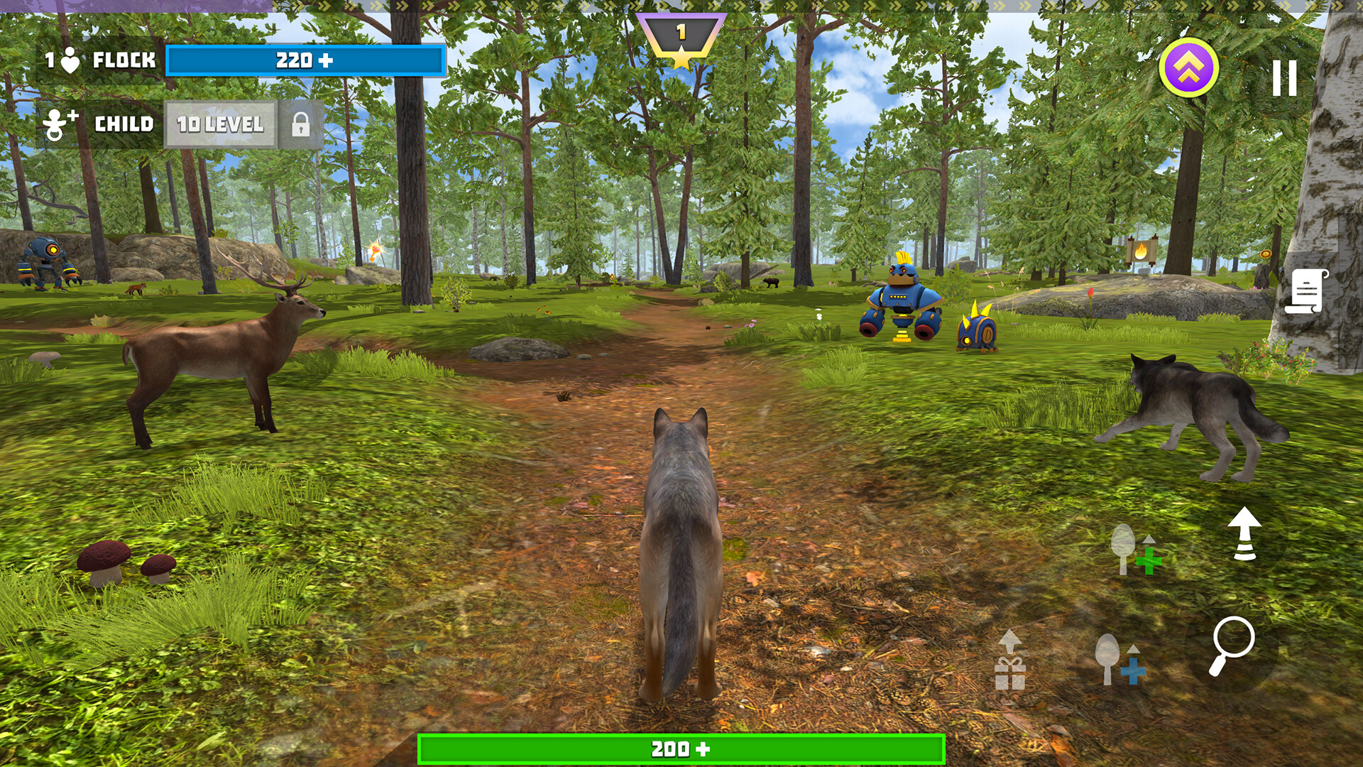 Wolf Hero: Animals vs Robots screenshot 2