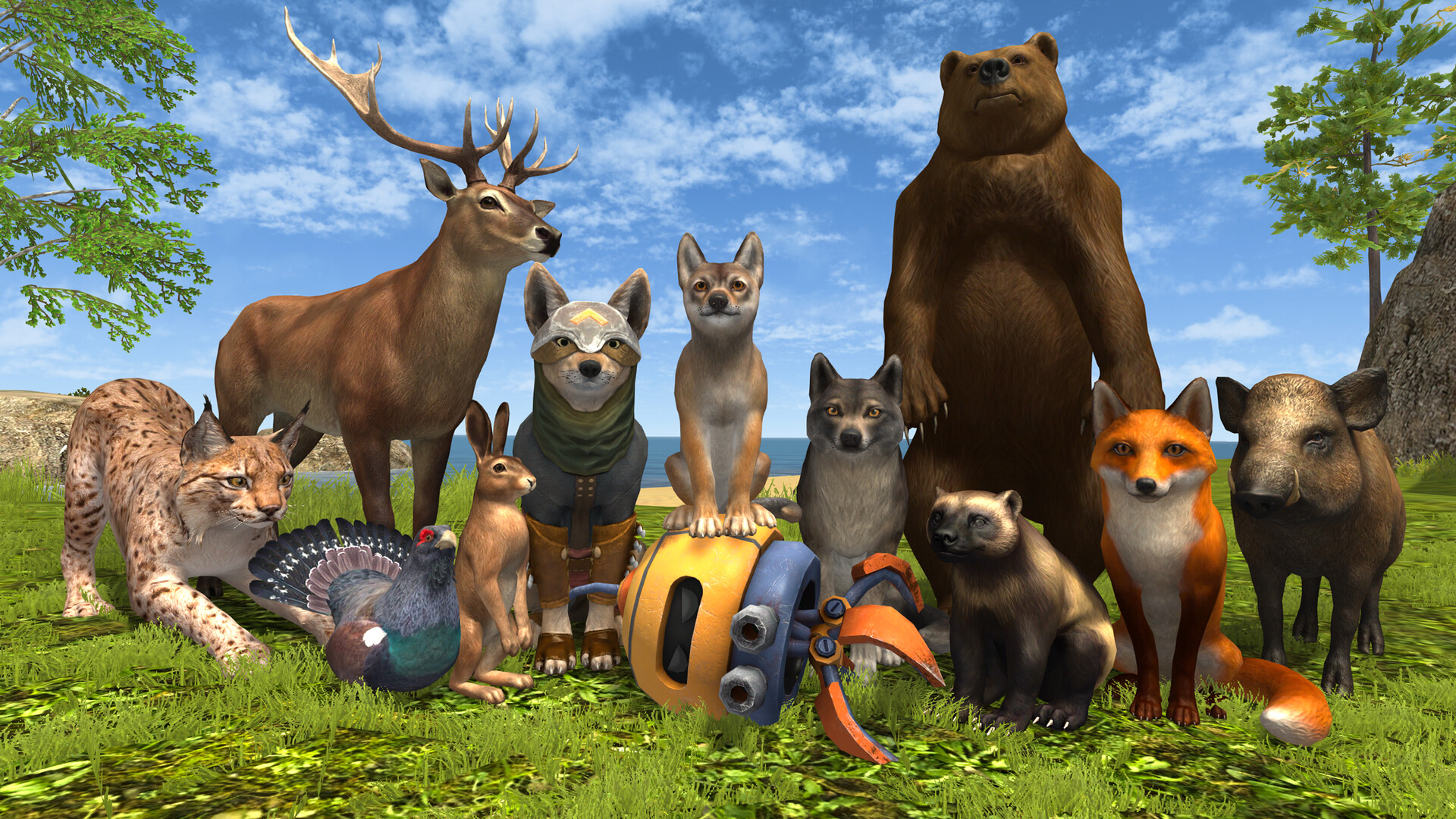 Wolf Hero: Animals vs Robots screenshot 1