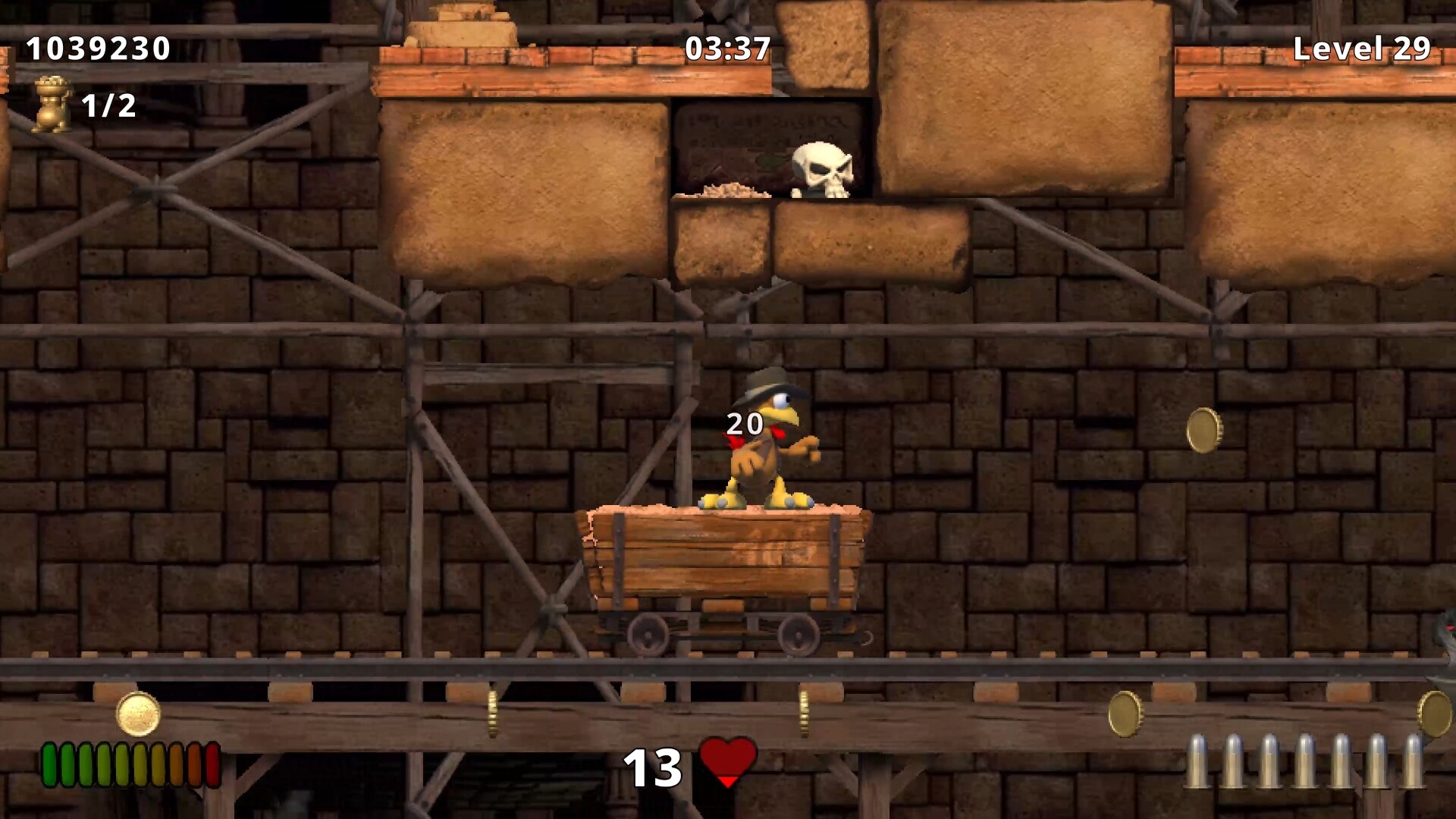 Moorhuhn Jump and Run 'Traps and Treasures 3' screenshot 4