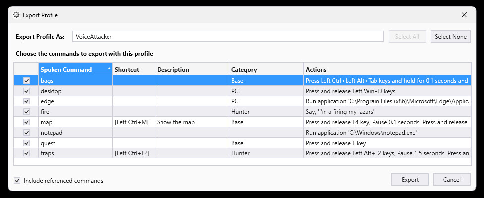 VoiceAttack v2 screenshot 7