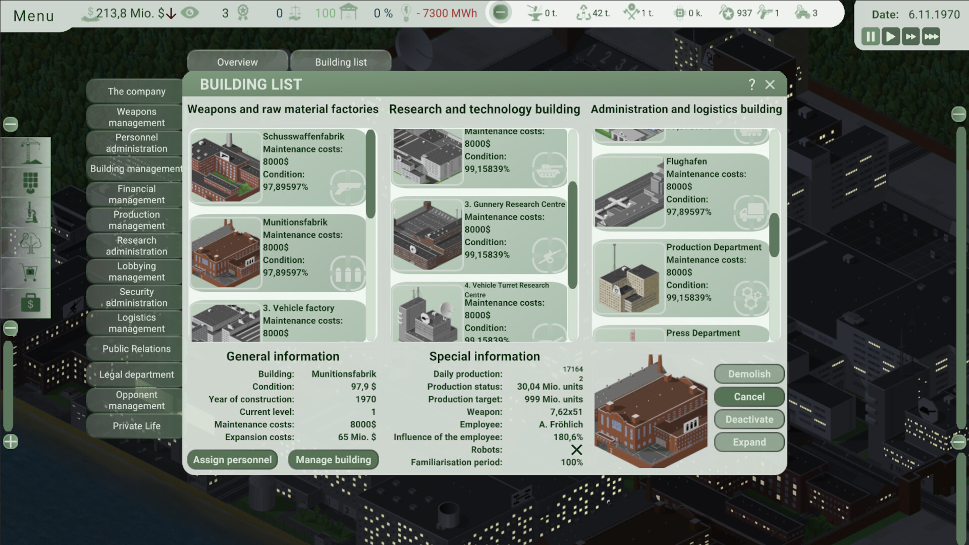 Werner Waffenwerke: Arms Tycoon screenshot 5