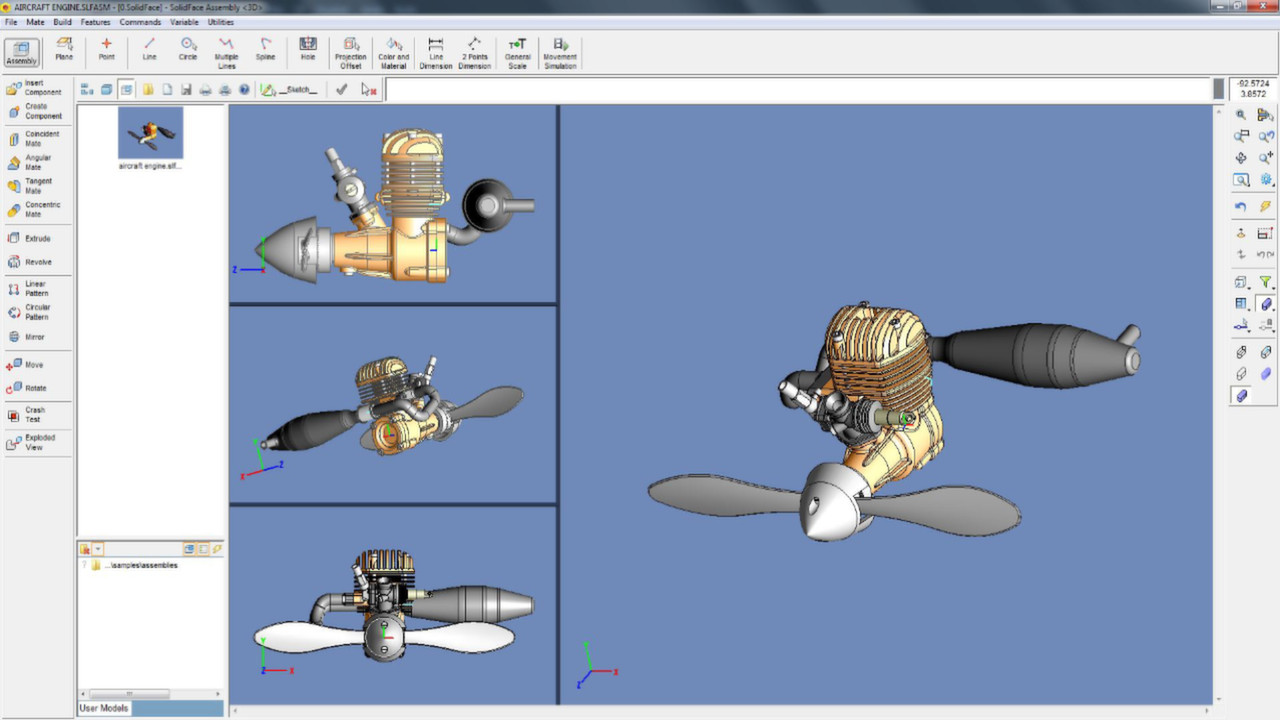 SolidFace Parametric CAD Modeler 2D/3D screenshot 2