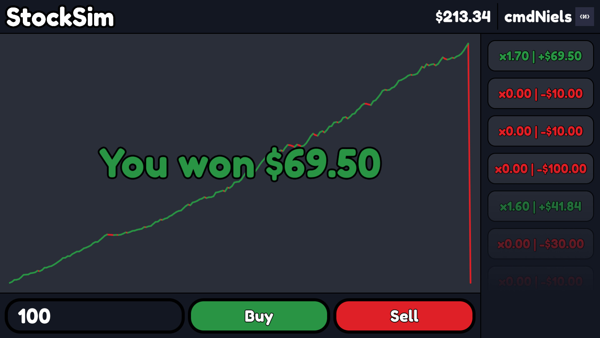 StockSim screenshot 2