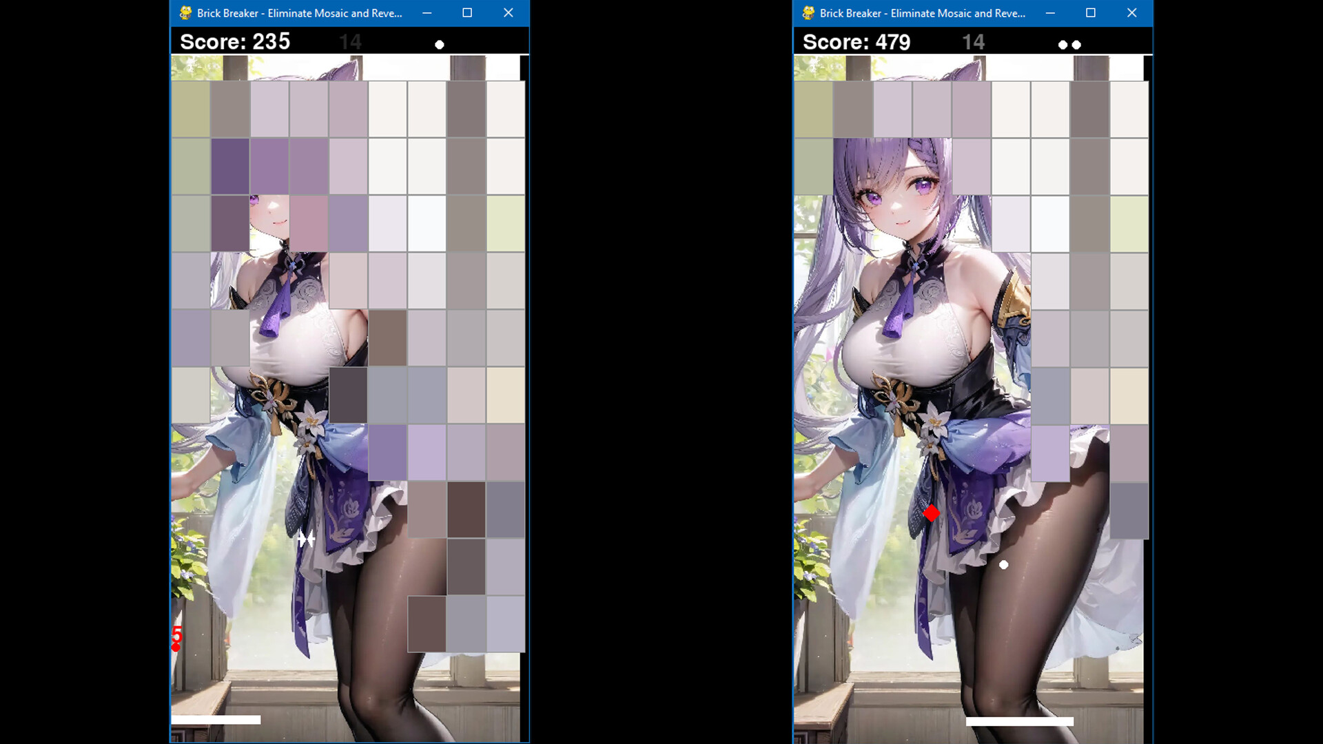 Brick Breaker: Eliminate Mosaic and Reveal Beauty 打砖块: 消除马赛克 揭开真面目 screenshot 11
