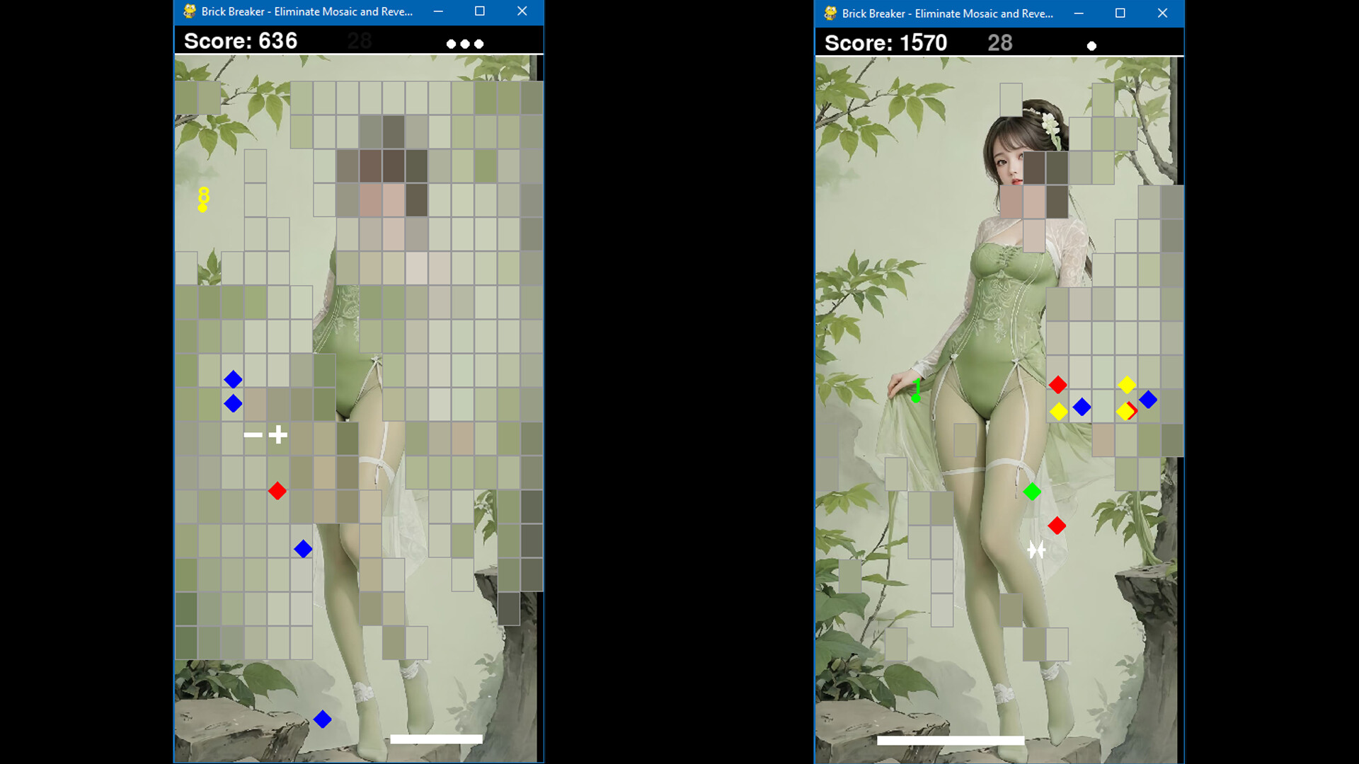 Brick Breaker: Eliminate Mosaic and Reveal Beauty 打砖块: 消除马赛克 揭开真面目 screenshot 10
