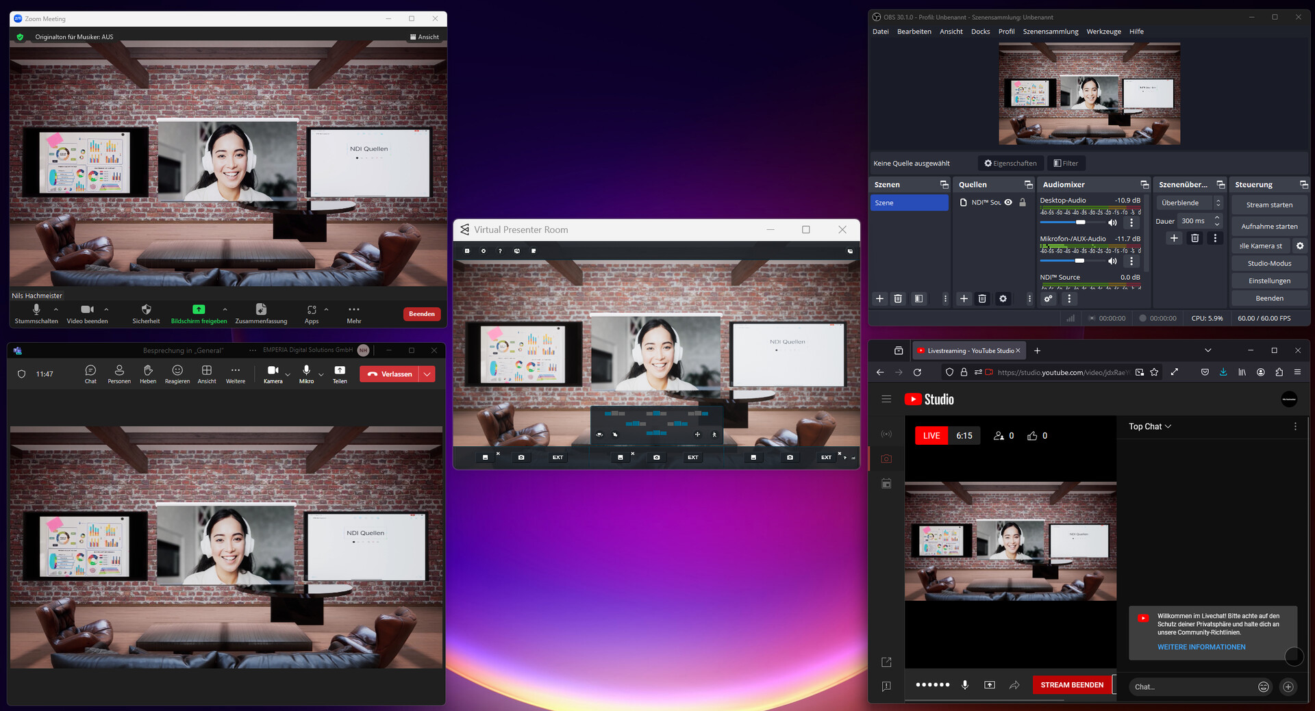 Virtual Presenter Room screenshot 1
