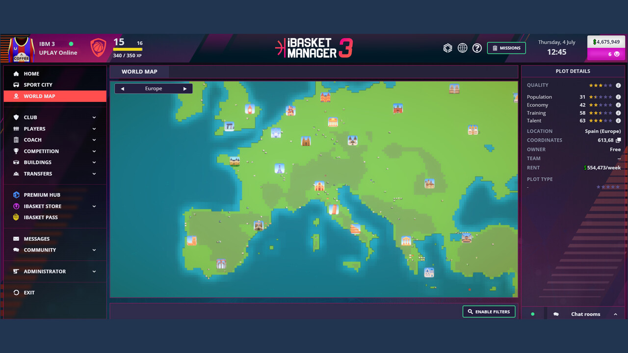 iBasket Manager 3 - Online Basketball Manager screenshot 1