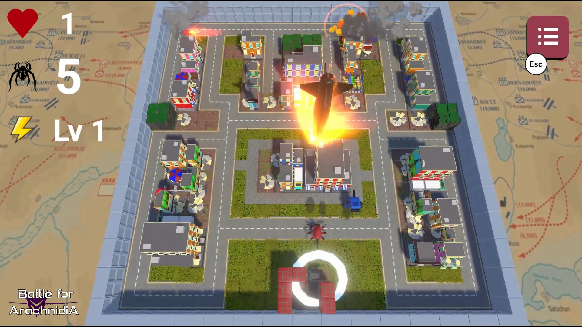 Battle of Arachnidia screenshot 1