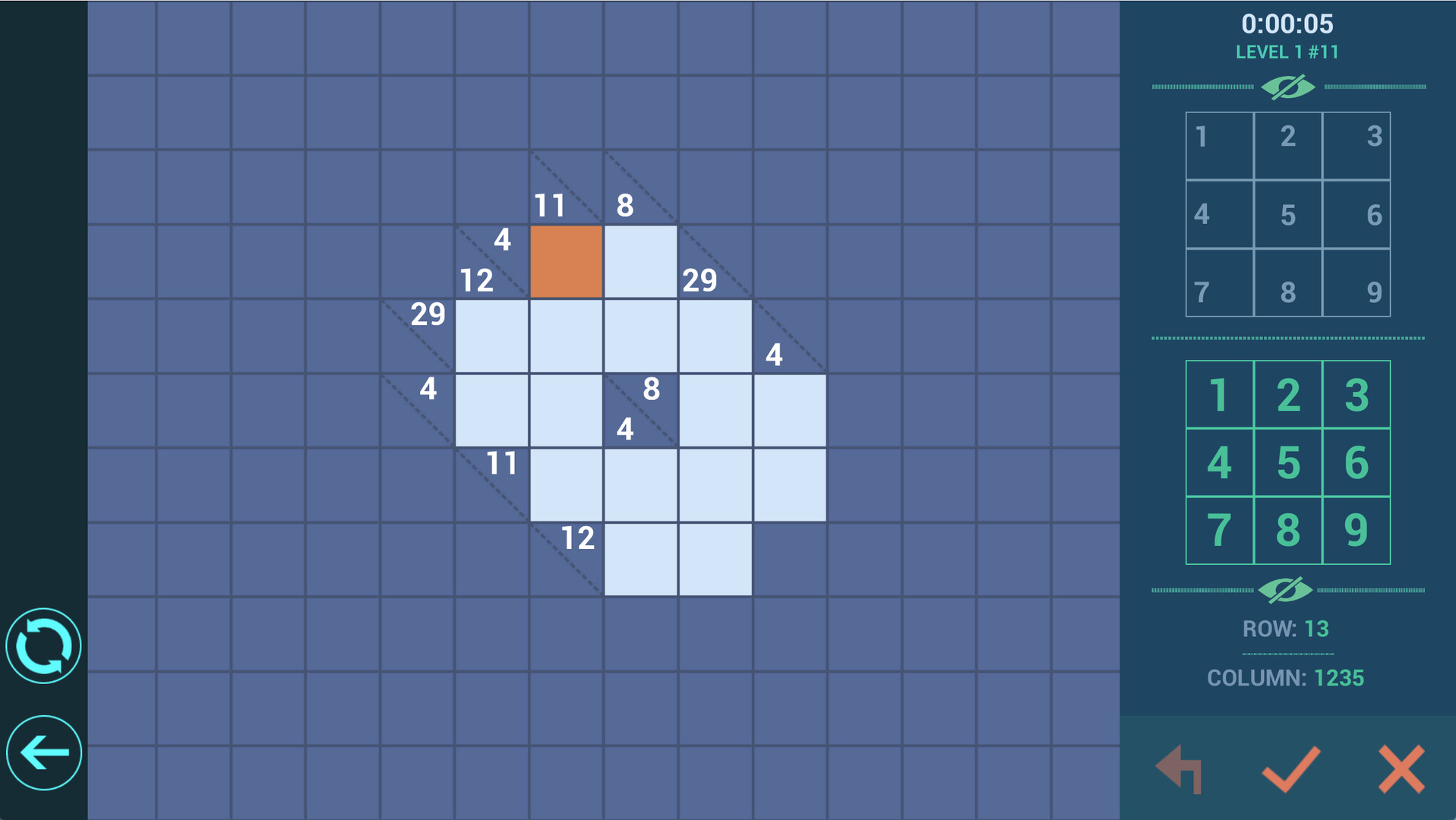 Kakuro++ screenshot 5