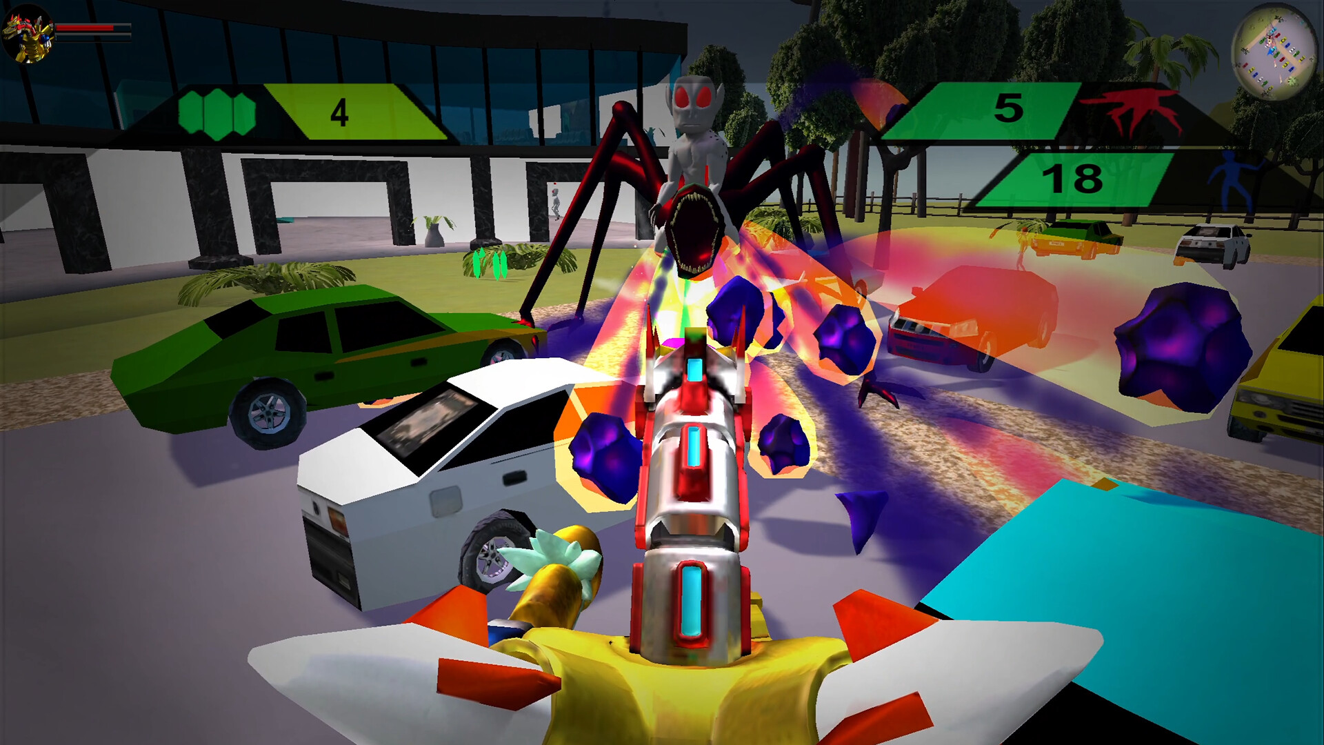Spider-Tank vs Aliens screenshot 2