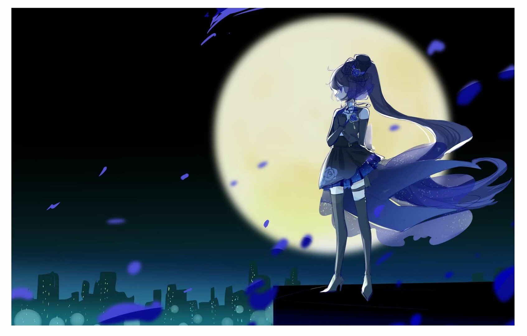 夜空色的魔法少女 - Nightsky Blue Magical Girl screenshot 2