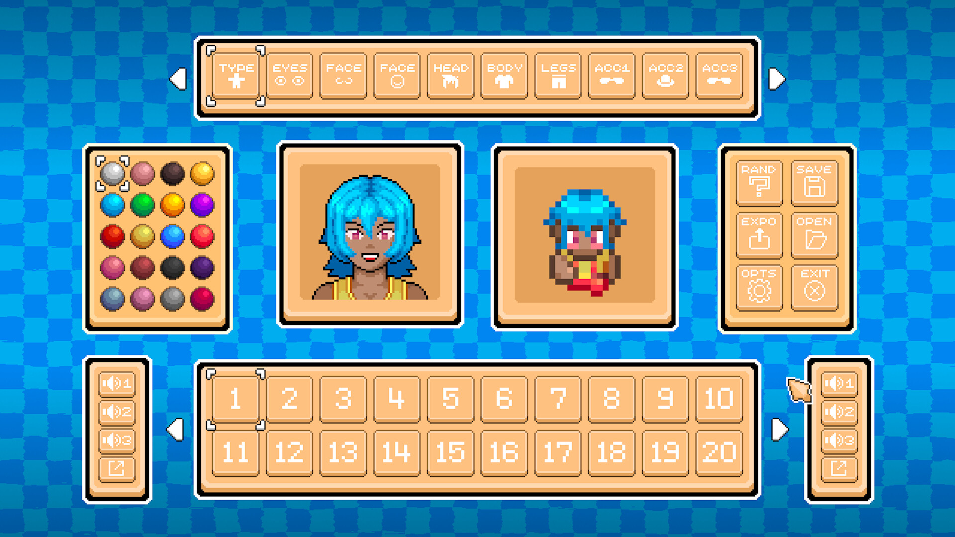 Pixelart Character Creator screenshot 1