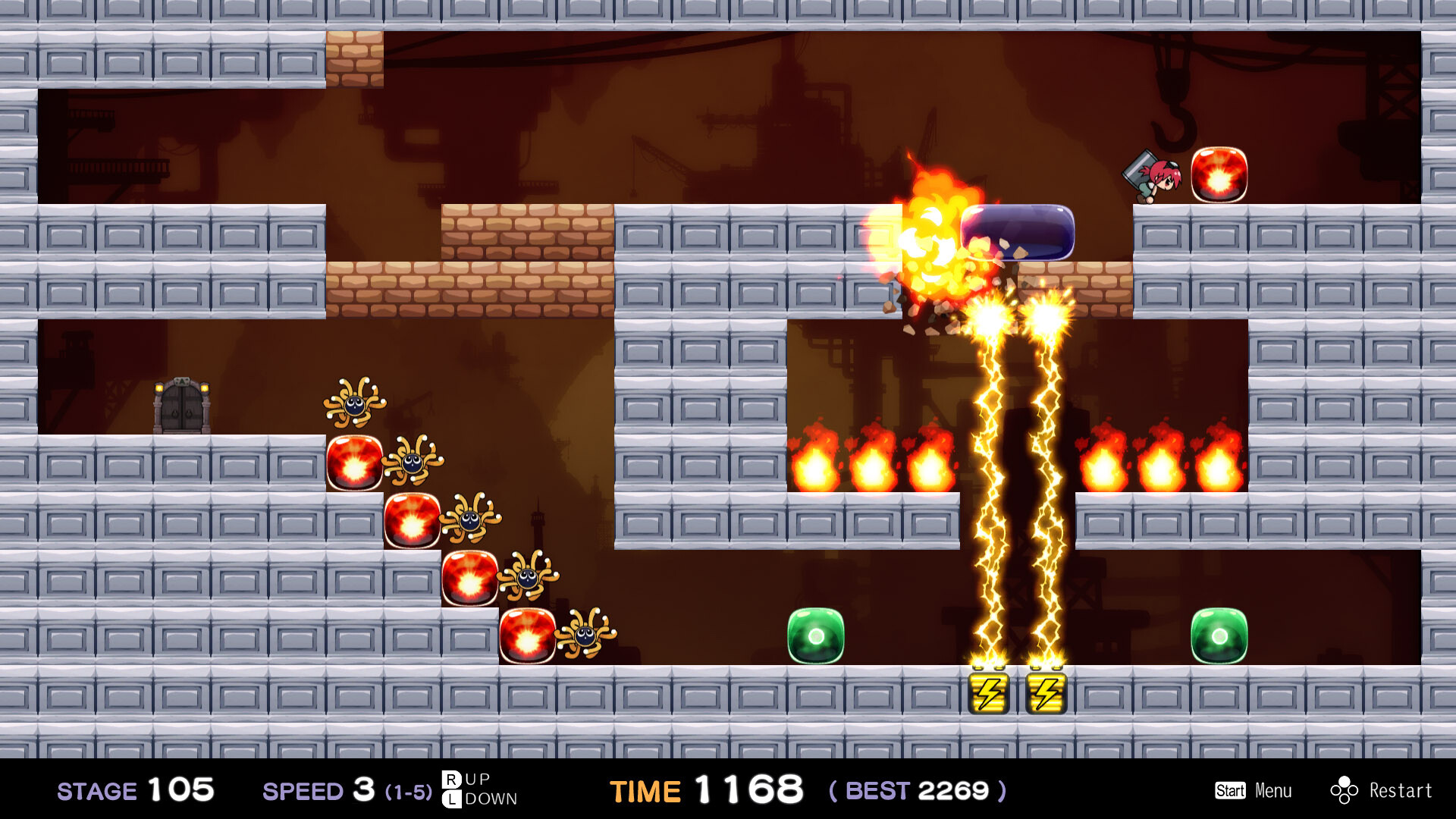 Crash Puzzle Hammer-San screenshot 1
