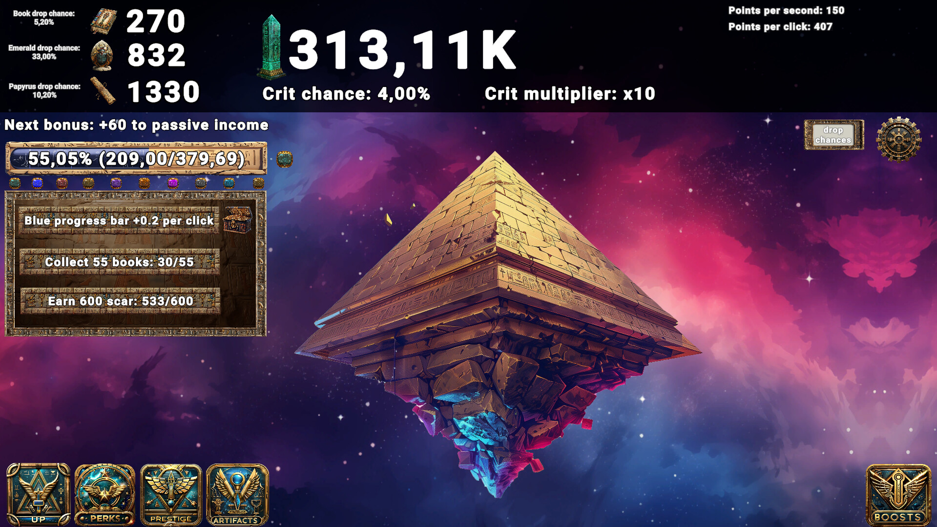 Pyramid Clicker screenshot 1
