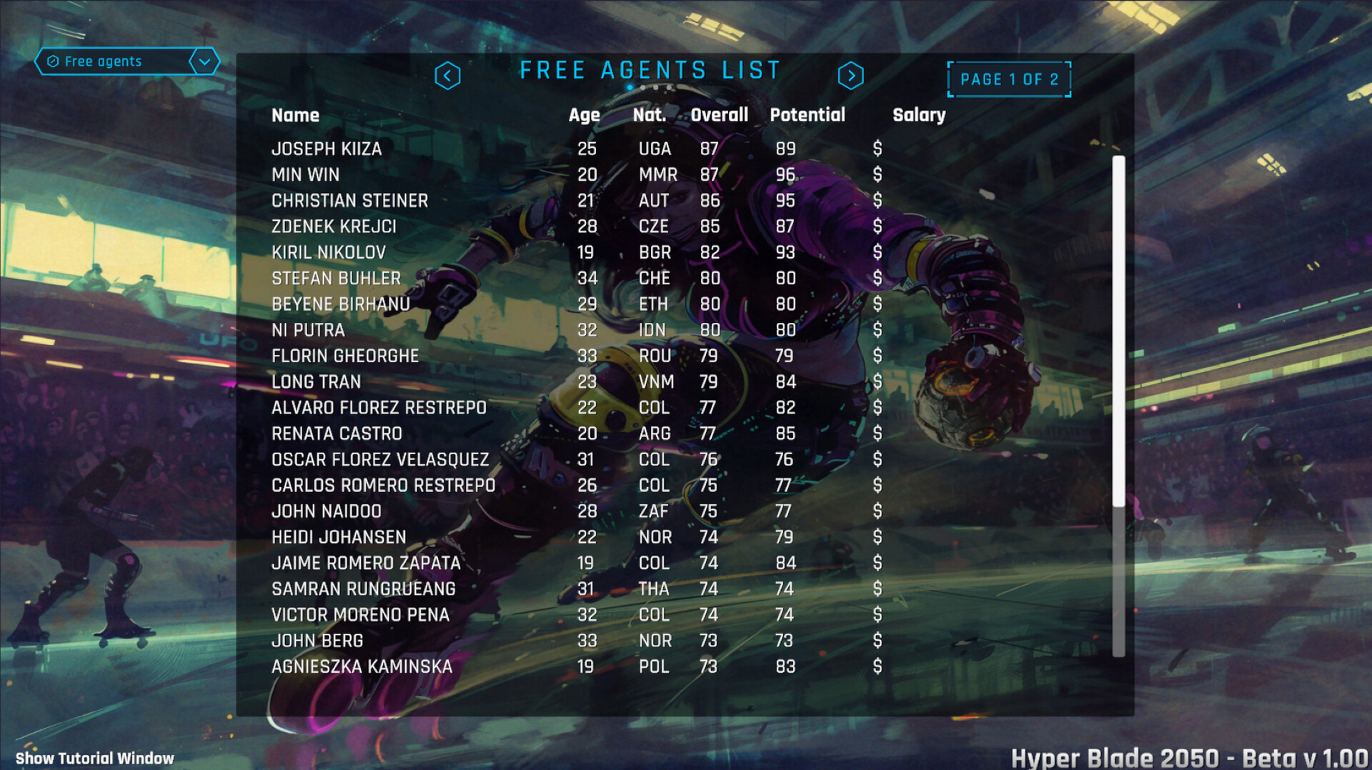 HyperBlade 2050 - Dystopian Sports Manager screenshot 10