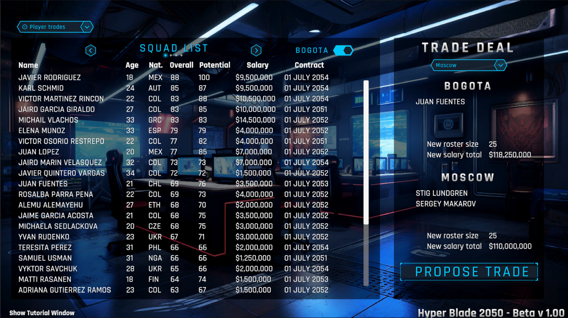HyperBlade 2050 - Dystopian Sports Manager screenshot 5