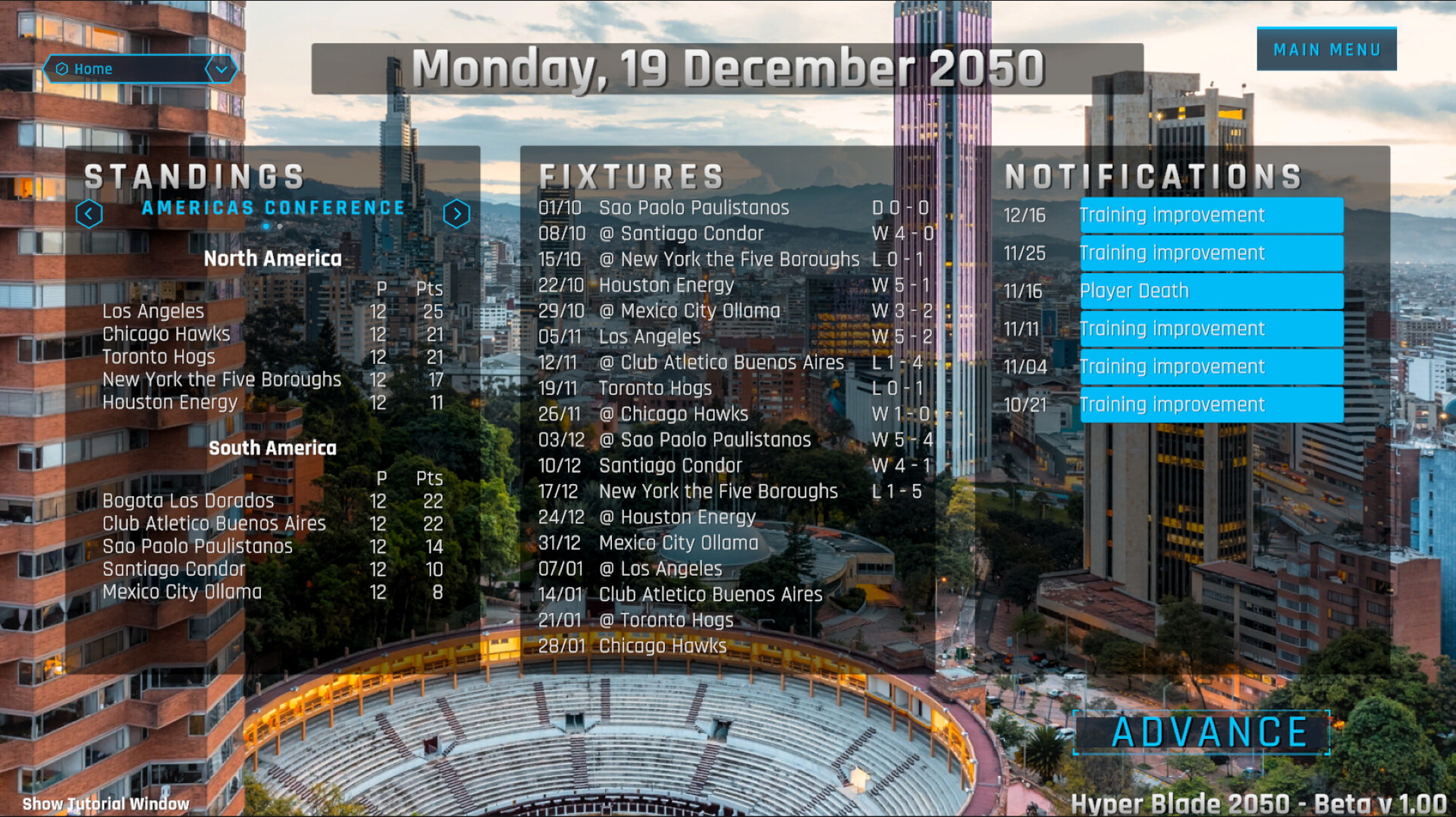 HyperBlade 2050 - Dystopian Sports Manager screenshot 4