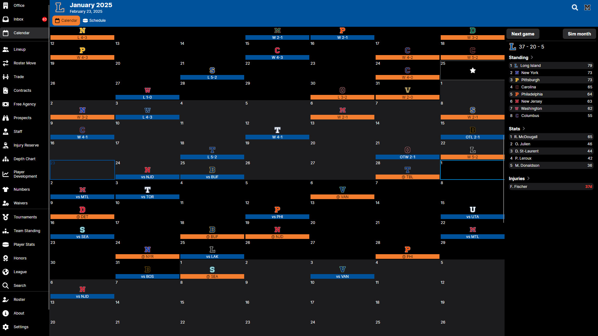 Hockey Legacy Manager 25 screenshot 5