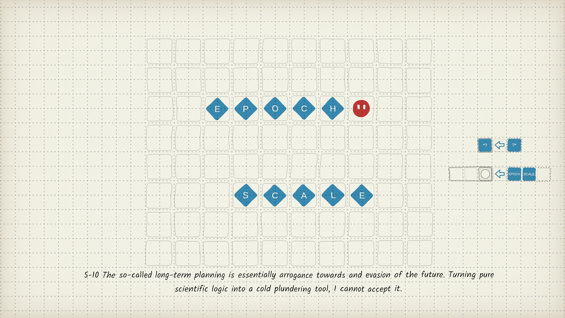 Wordban: a text-based Sokoban game screenshot 3