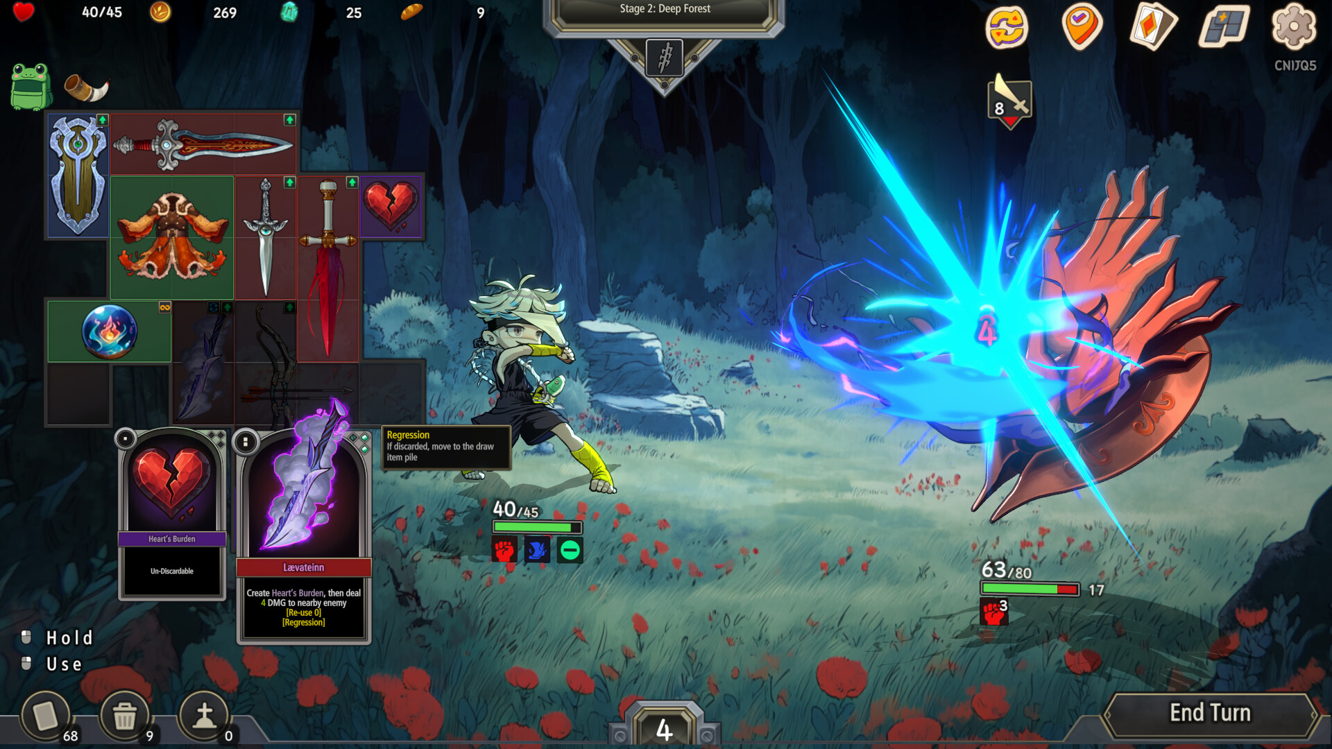 Pocket Legend : Inventory Roguelike Deckbuilder screenshot 1