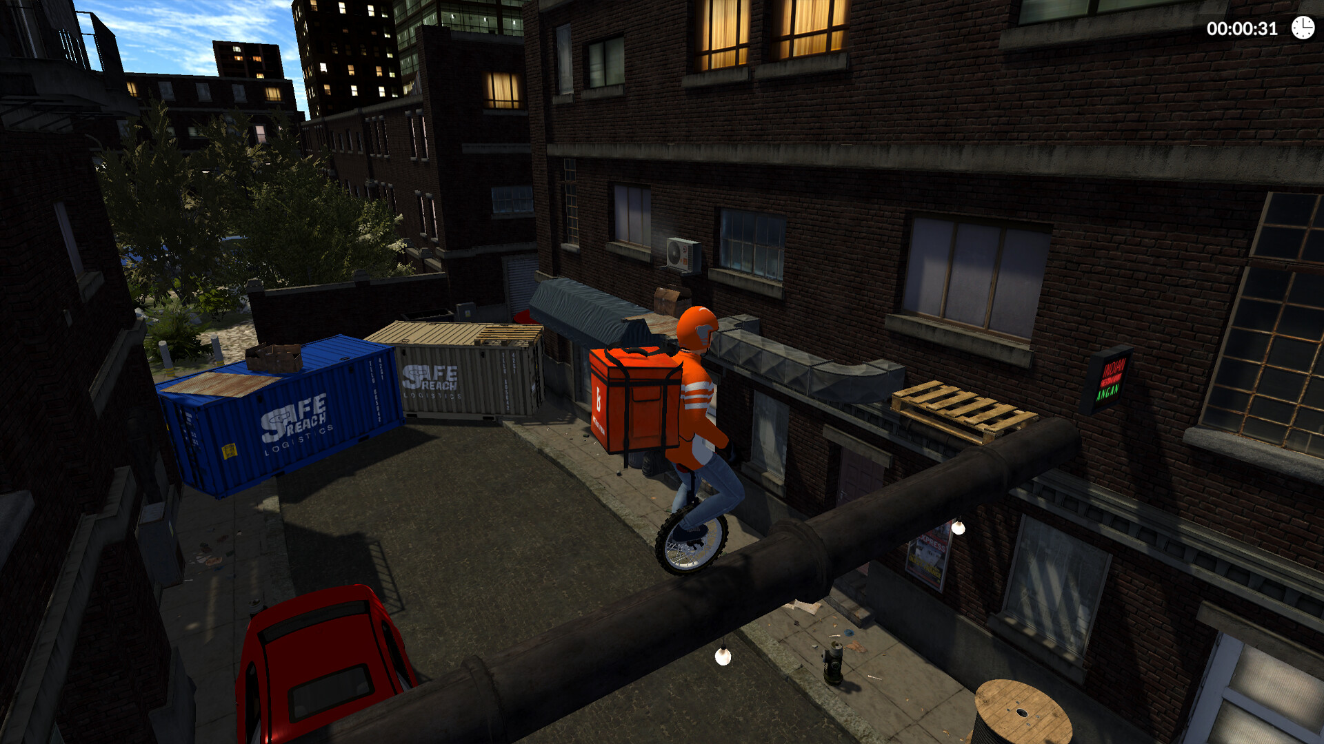 Unicycle Pizza Time! screenshot 1