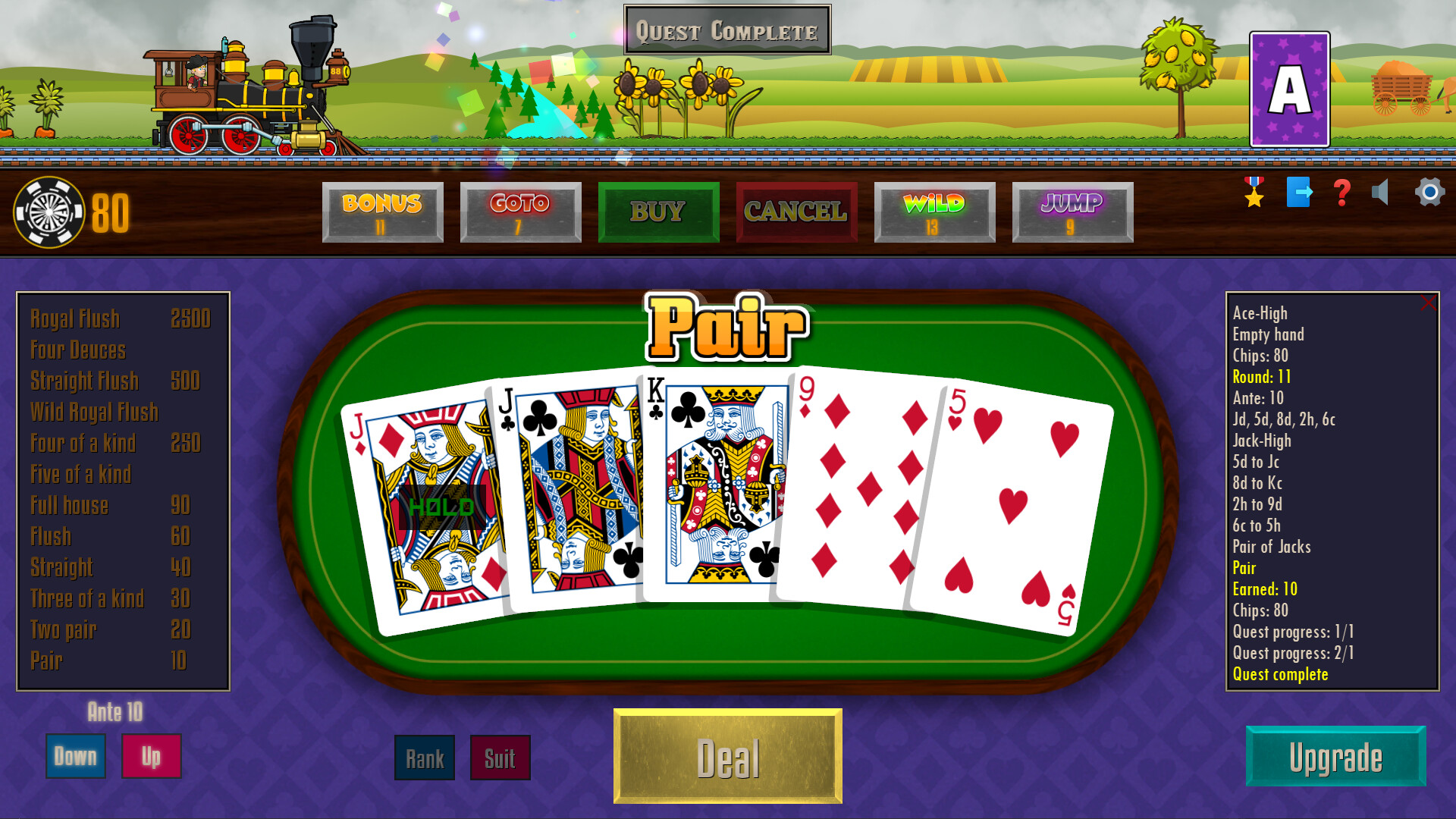 Poker Train screenshot 2