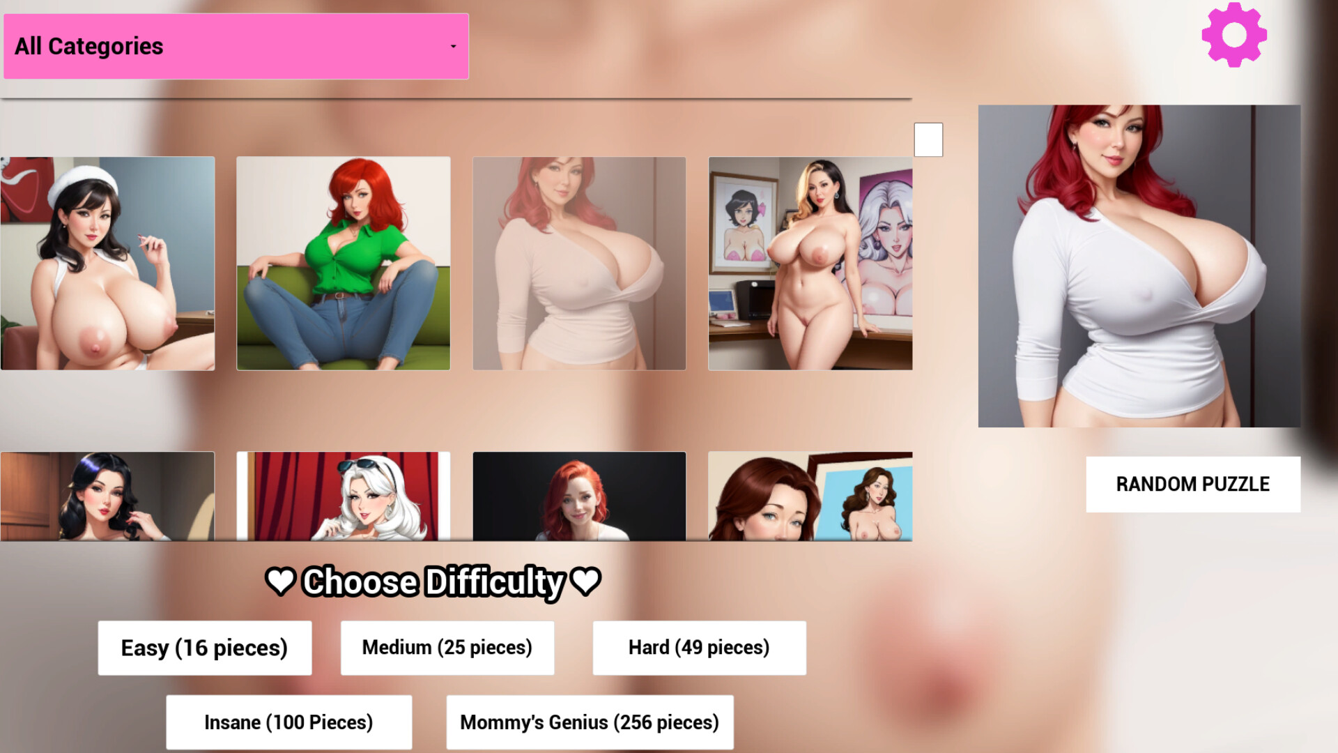 Big-Breasted Milky Mommies - Sex Puzzles screenshot 2