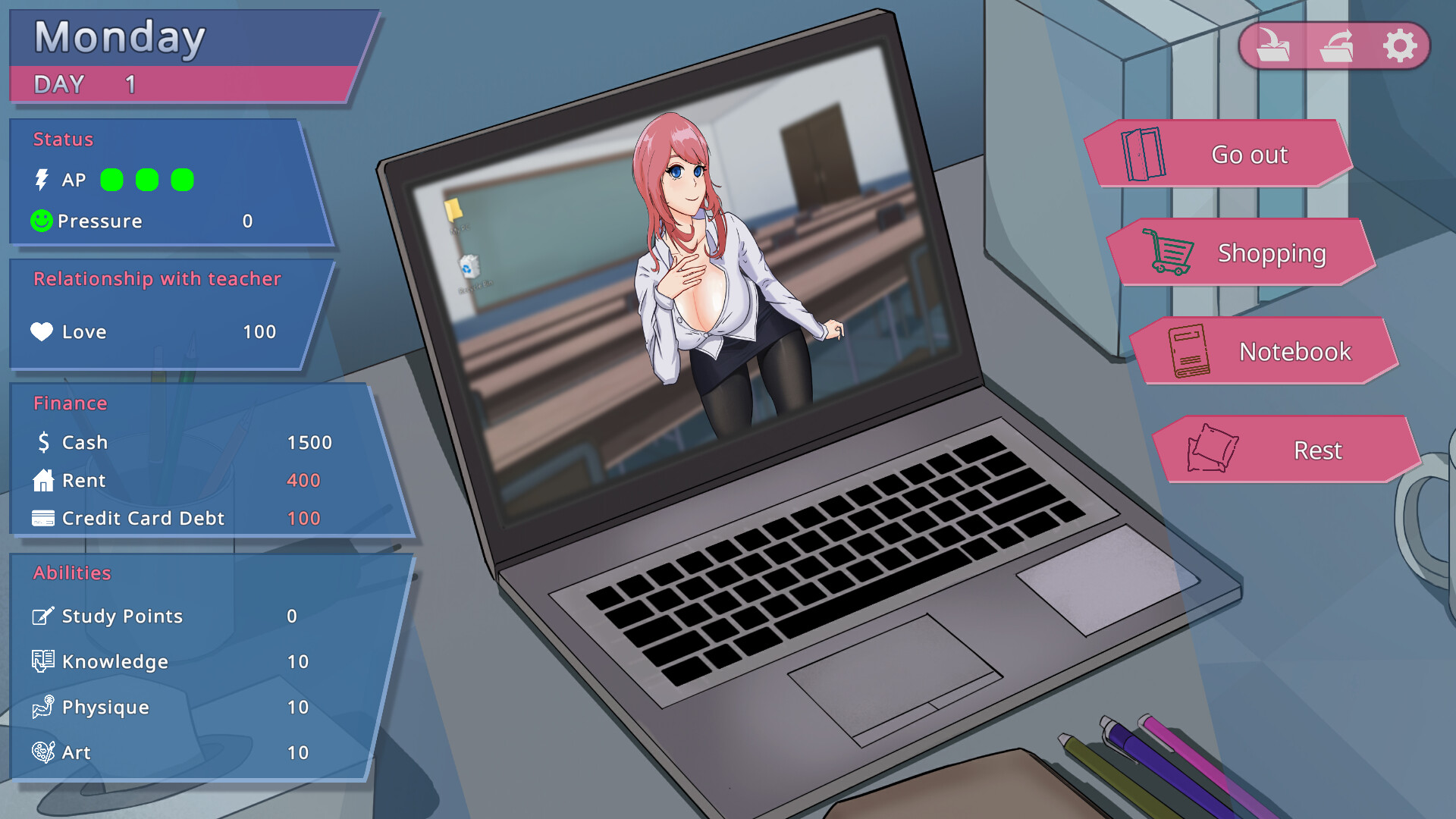 Days with My Lonely Teacher screenshot 1