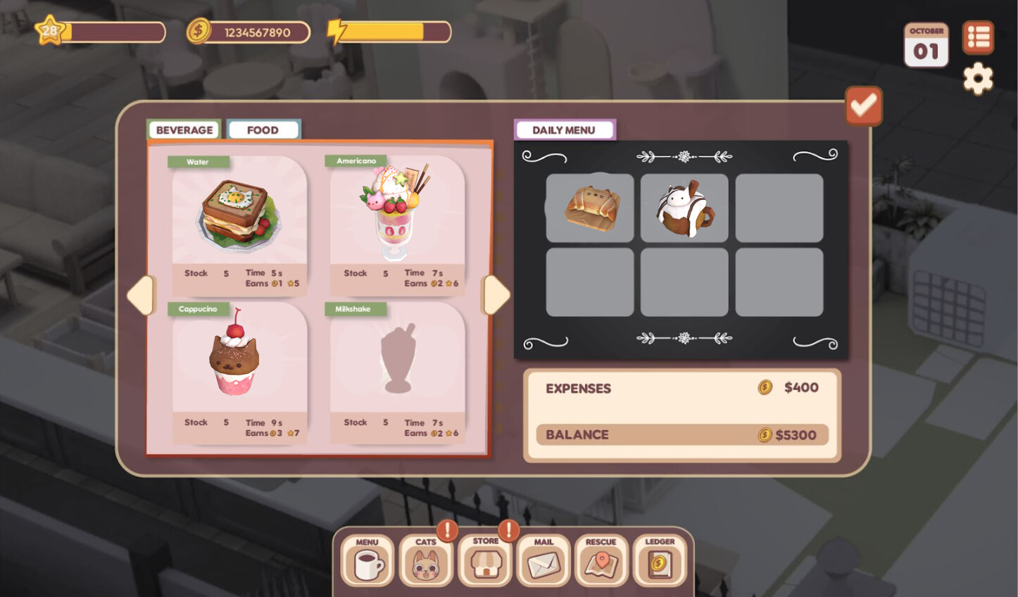 Meow Cafe: Perfect Match screenshot 7