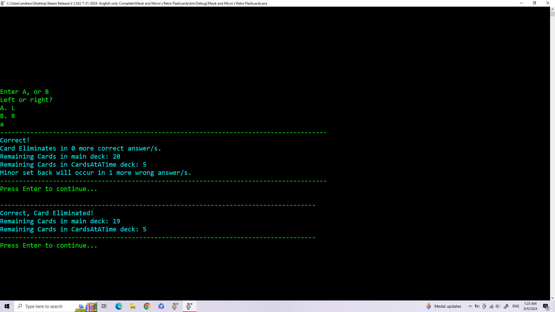 Retro Elimination Flashcards screenshot 3