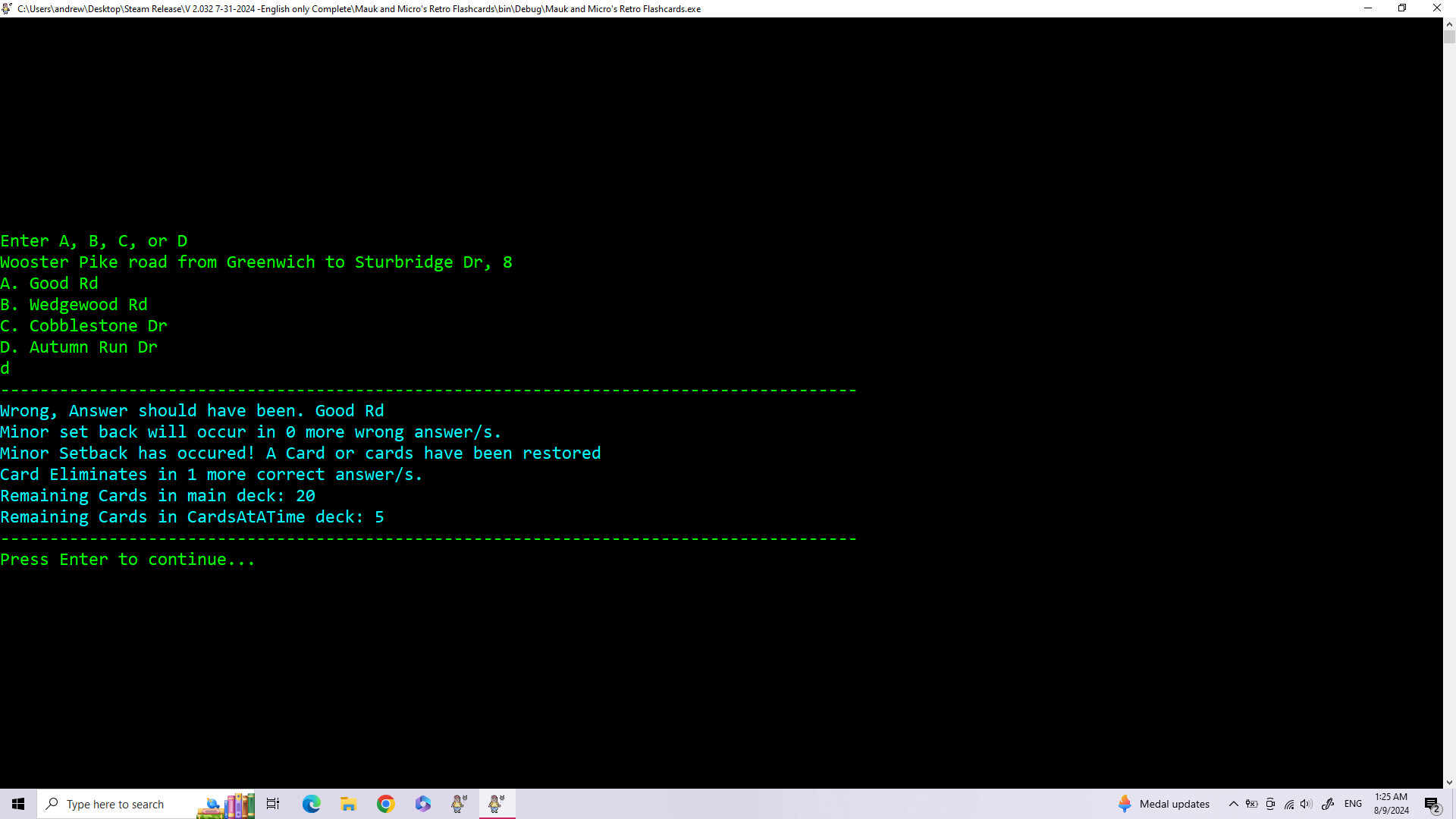 Retro Elimination Flashcards screenshot 4