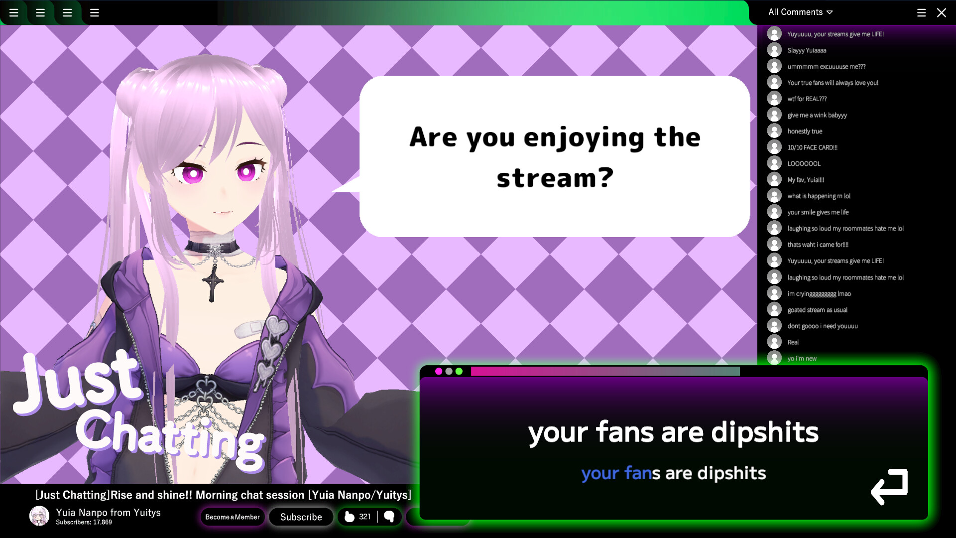 Hate-Spam the VTuber: Keyboard Warrior Simulator! screenshot 2